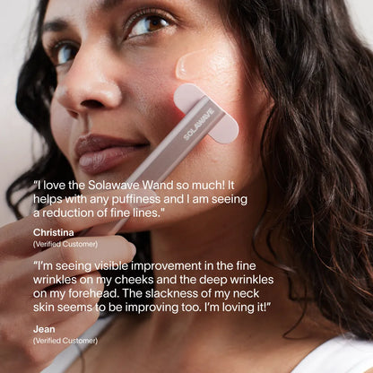 4-in-1 Red Light Therapy Wand & Activating Serum Kit Solawave