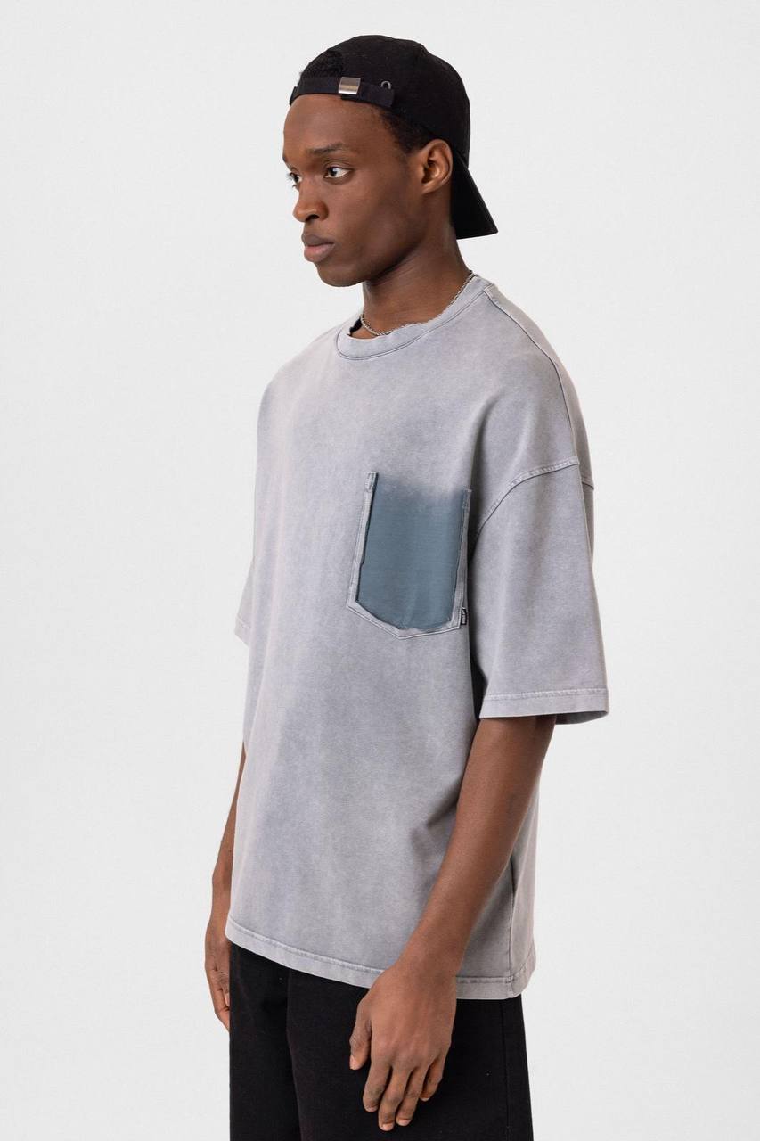 Washed Effect Tee - Vintage Style Soft Cotton T-Shirt - Casual Retro Top Withinblack