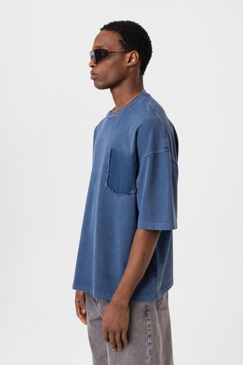Washed Effect Tee - Vintage Style Soft Cotton T-Shirt - Casual Retro Top Withinblack