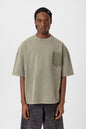 Washed Effect Tee - Vintage Style Soft Cotton T-Shirt - Casual Retro Top Withinblack