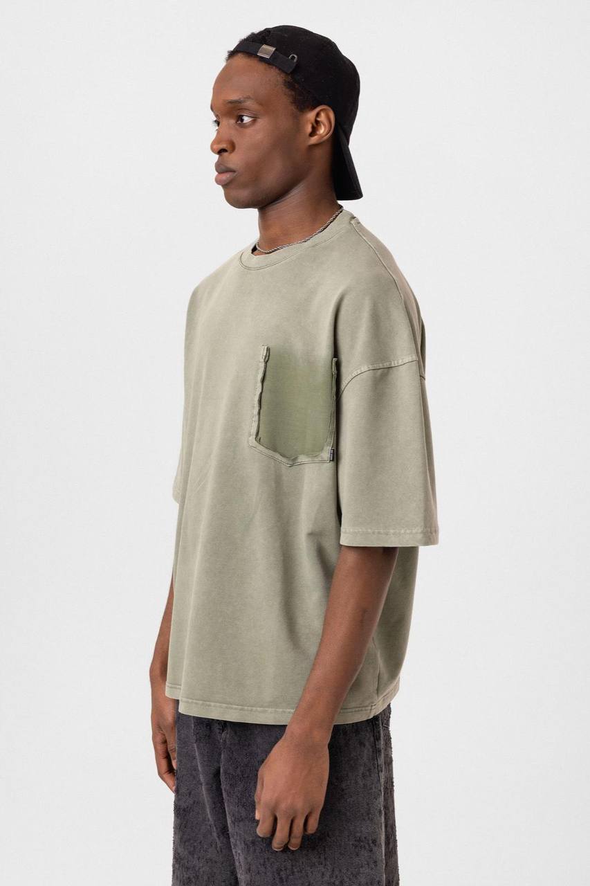 Washed Effect Tee - Vintage Style Soft Cotton T-Shirt - Casual Retro Top Withinblack