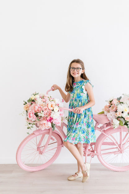 Watercolor Butterflies Flutter Sleeve Twirl Dress Mila & Rose ®