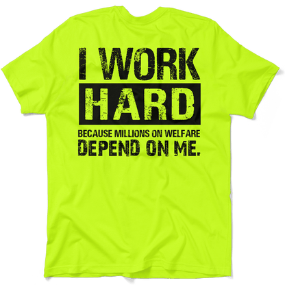 Welfare - Safety Yellow T-Shirt Armed American Supply