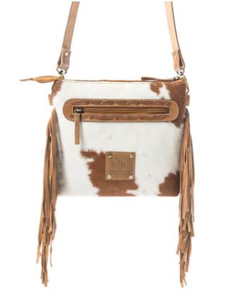 Western Meadows Brown Hair-on Cowhide Crossbody Bag Country in My Heart