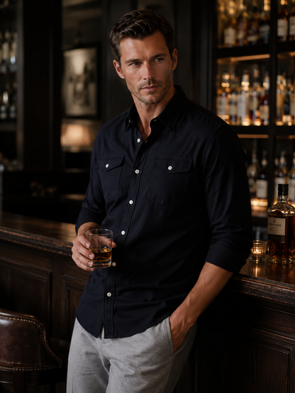 Buki’s Cinqo Western Tech Shirt - Black Buki