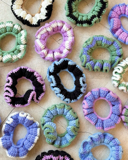 Cotton Crochet Scrunchie - Set of 3 Village Thrive