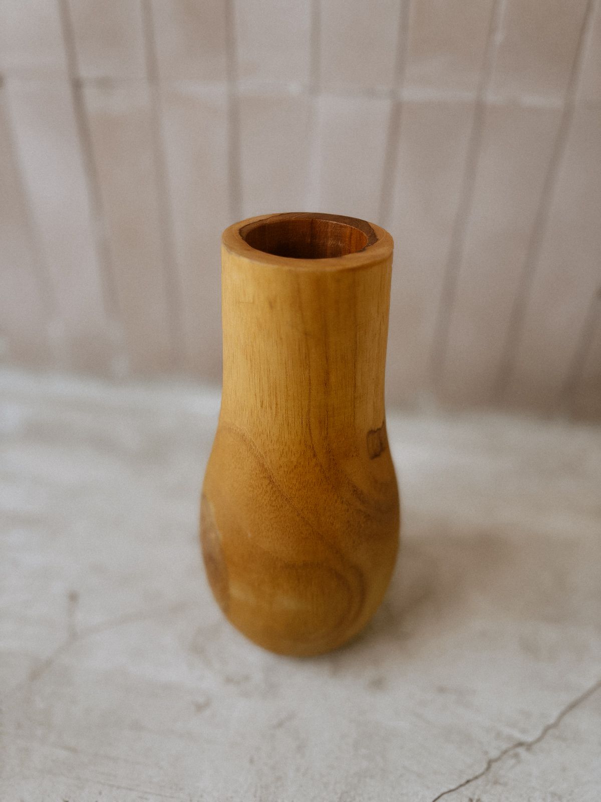 Teak Wavy Vases Village Thrive