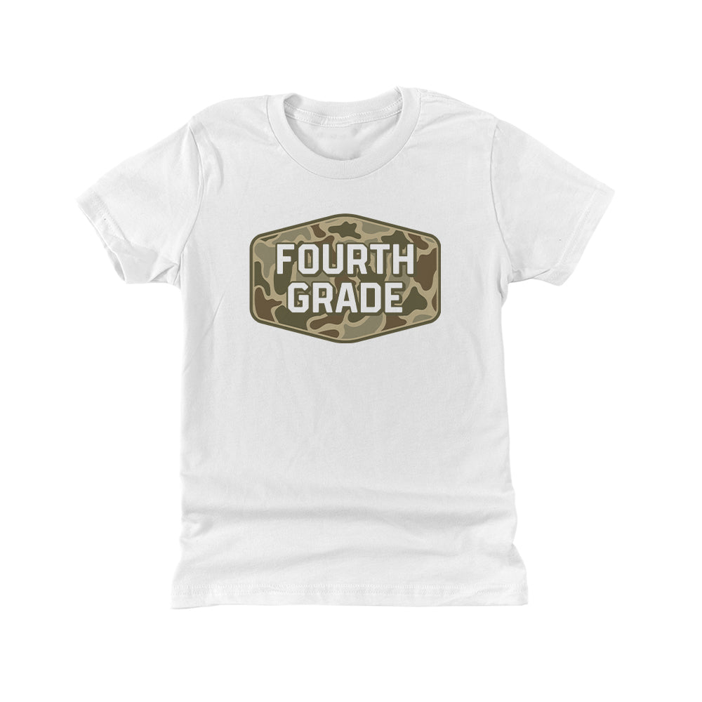 Fourth Grade Duck Camo (Kids) Shield Republic
