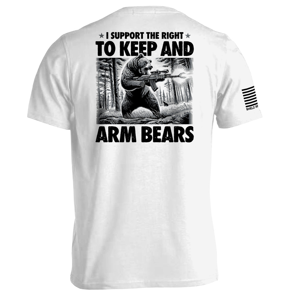 I Support the Right to Keep and Arm Bears Shield Republic