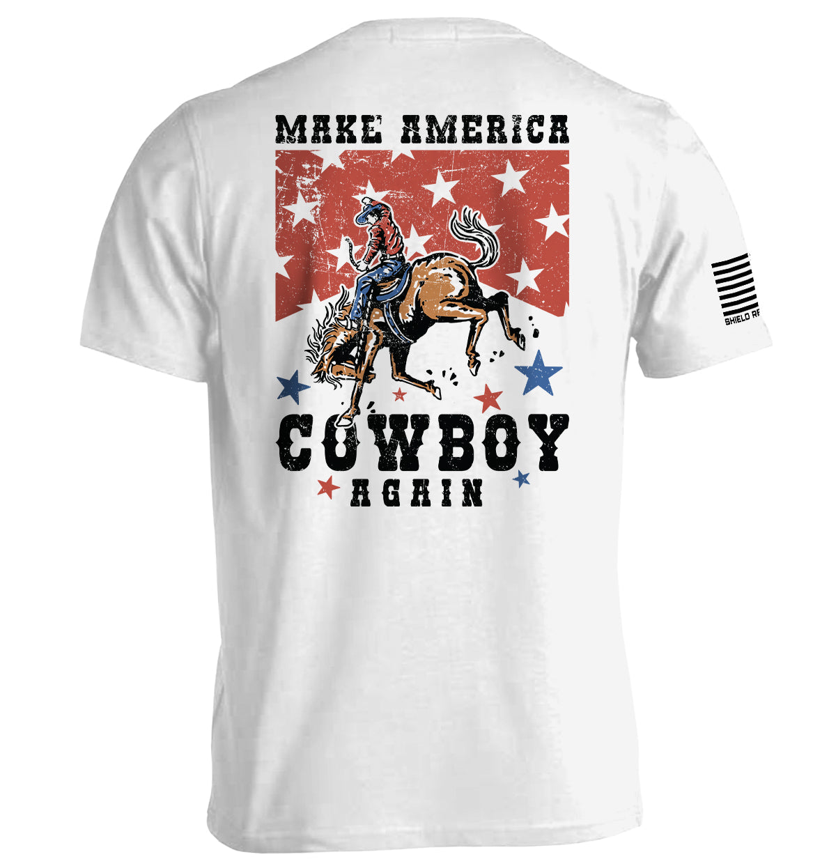 Make America Cowboy Again Shield Republic
