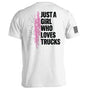 Just A Girl Who Loves Trucks Shield Republic