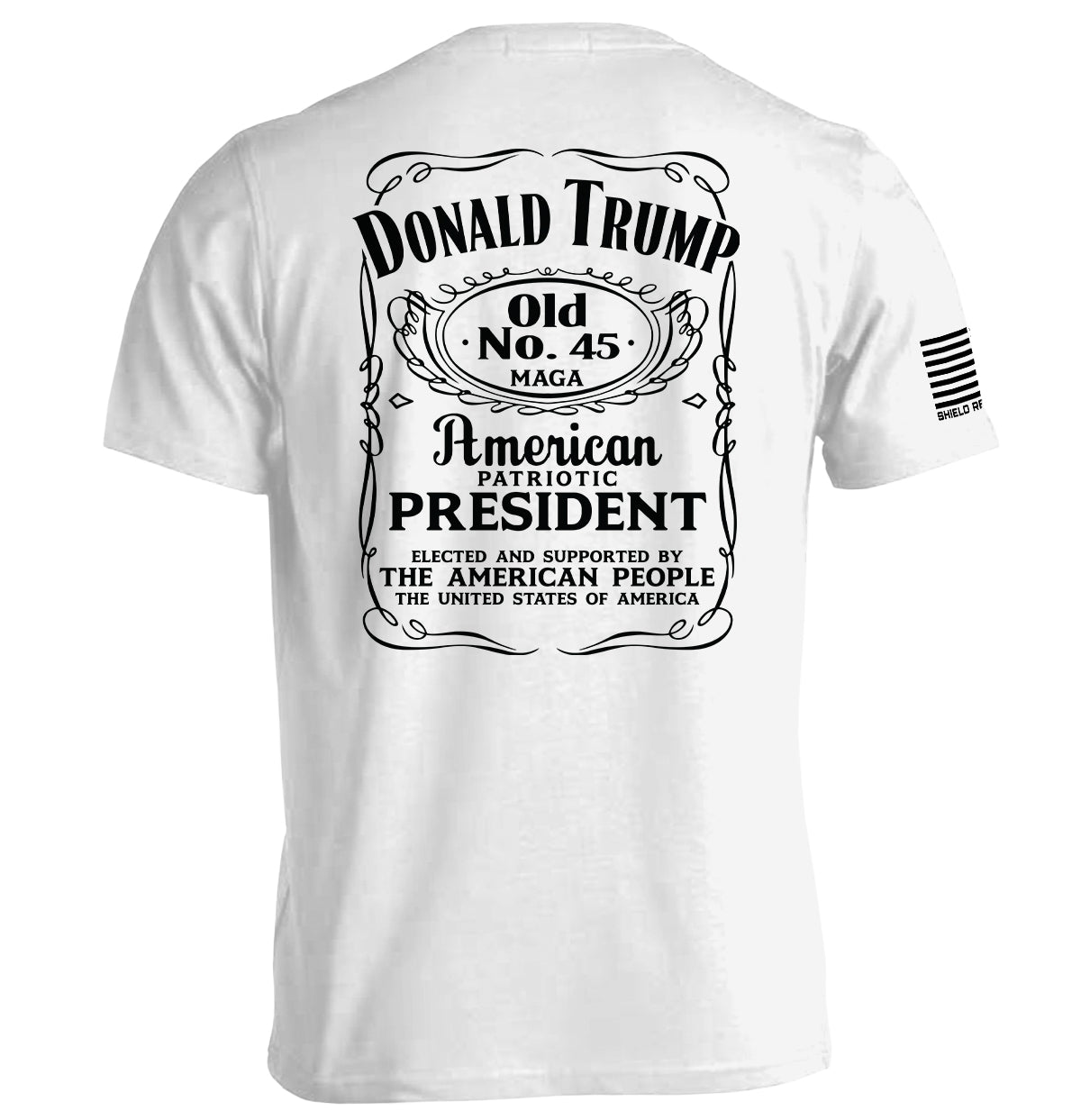 Donald Trump Old No. 45 Label Shield Republic