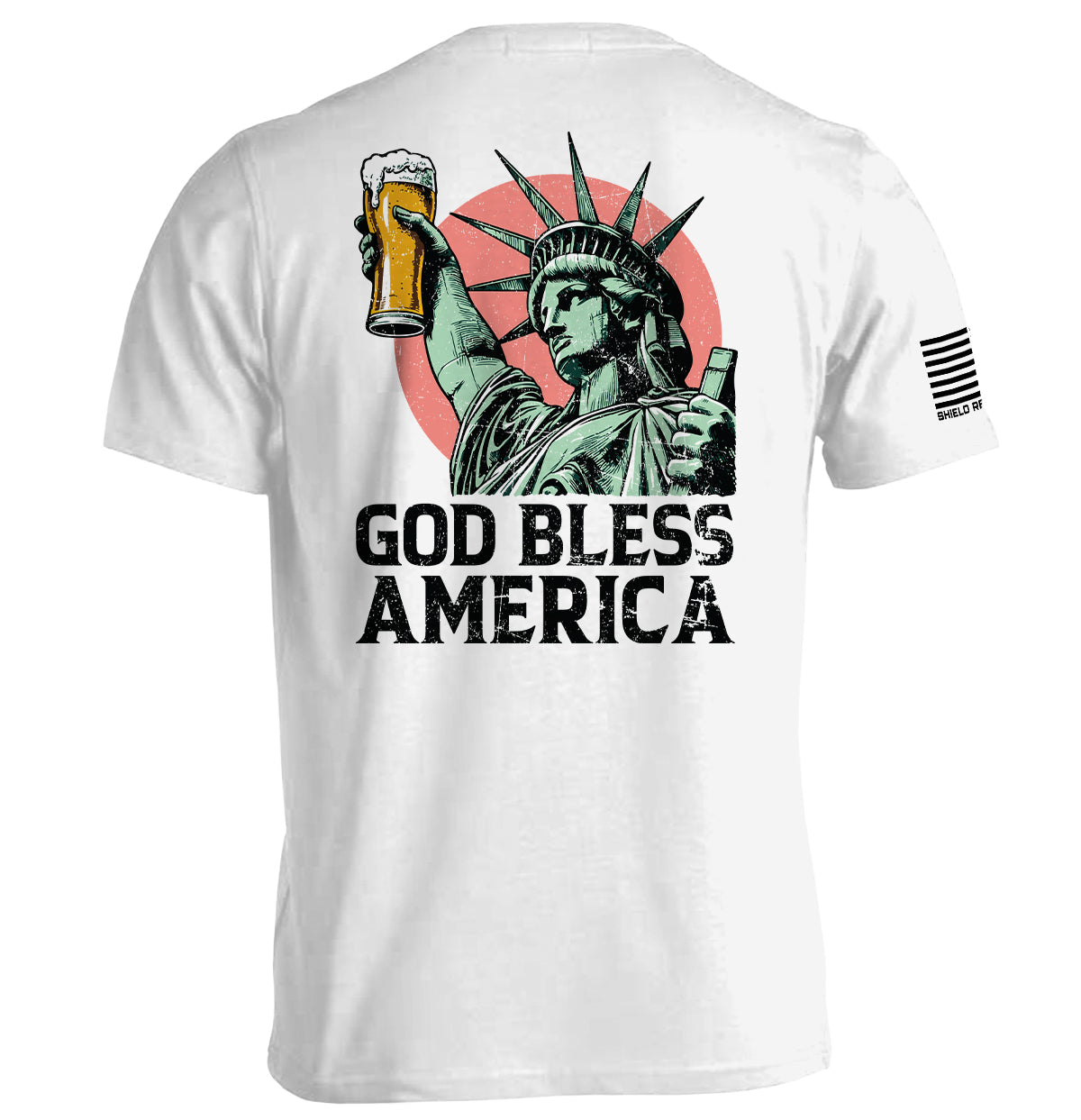 God Bless America Shield Republic