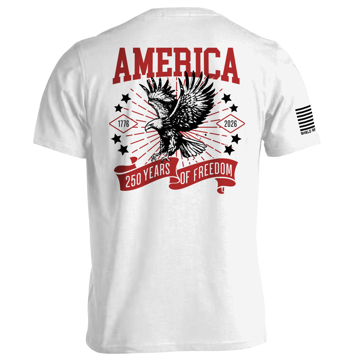 America 250 Years of Freedom Shield Republic