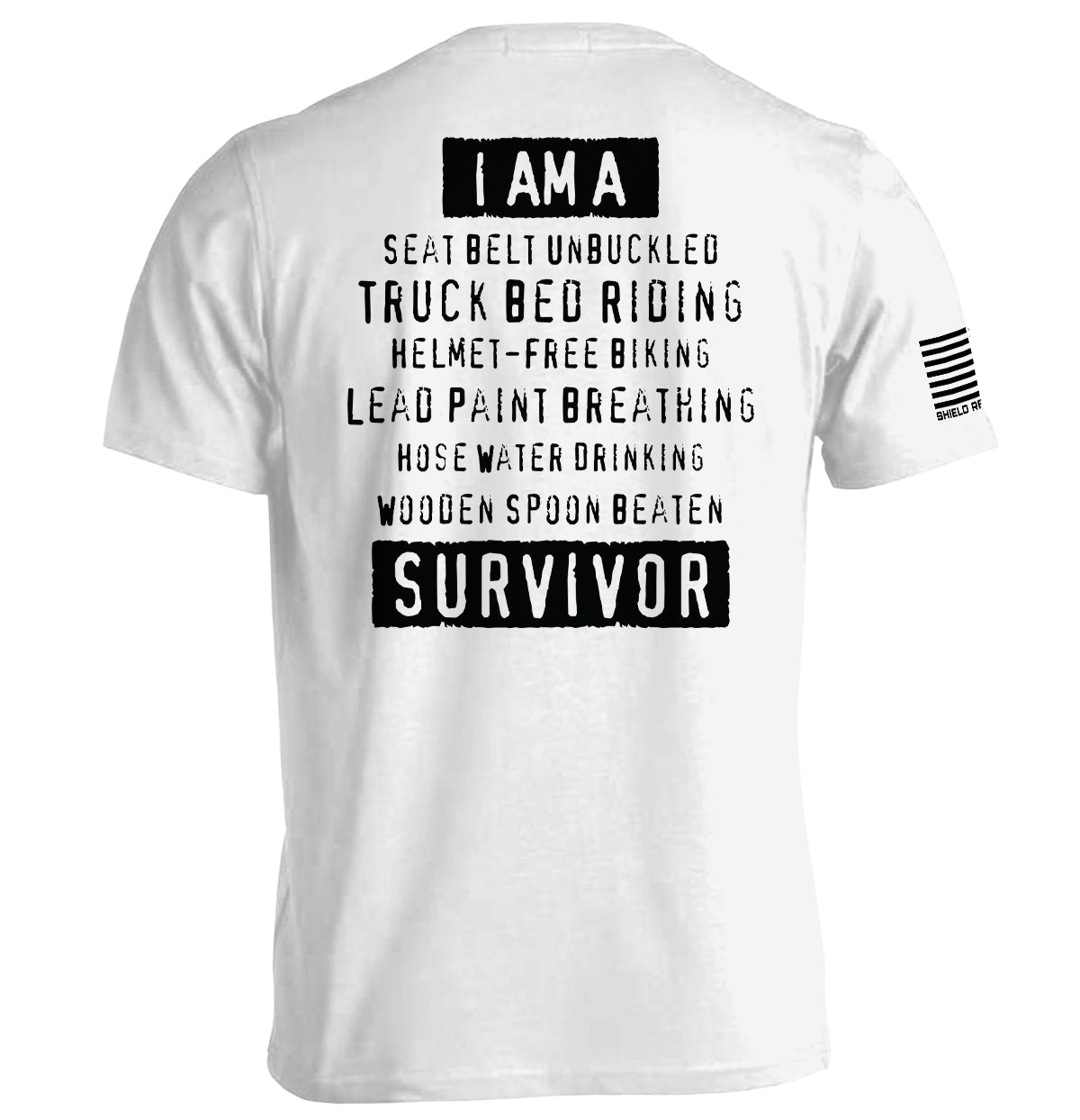 I'm A Hard Times Survivor Shield Republic