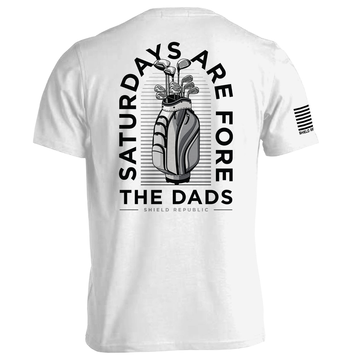 Saturdays Are For The Dads Golf Grey Shield Republic