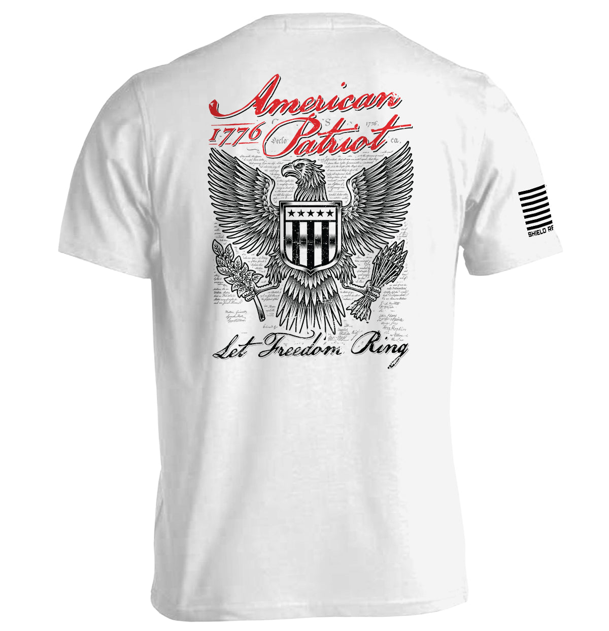 American Patriot Let Freedom Ring Shield Republic