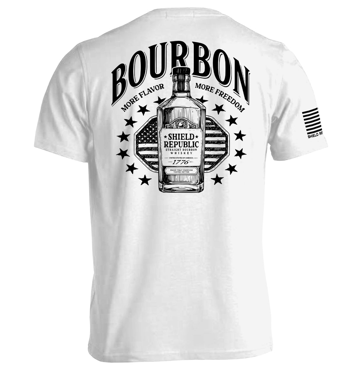 Bourbon More Flavor More Freedom Shield Republic