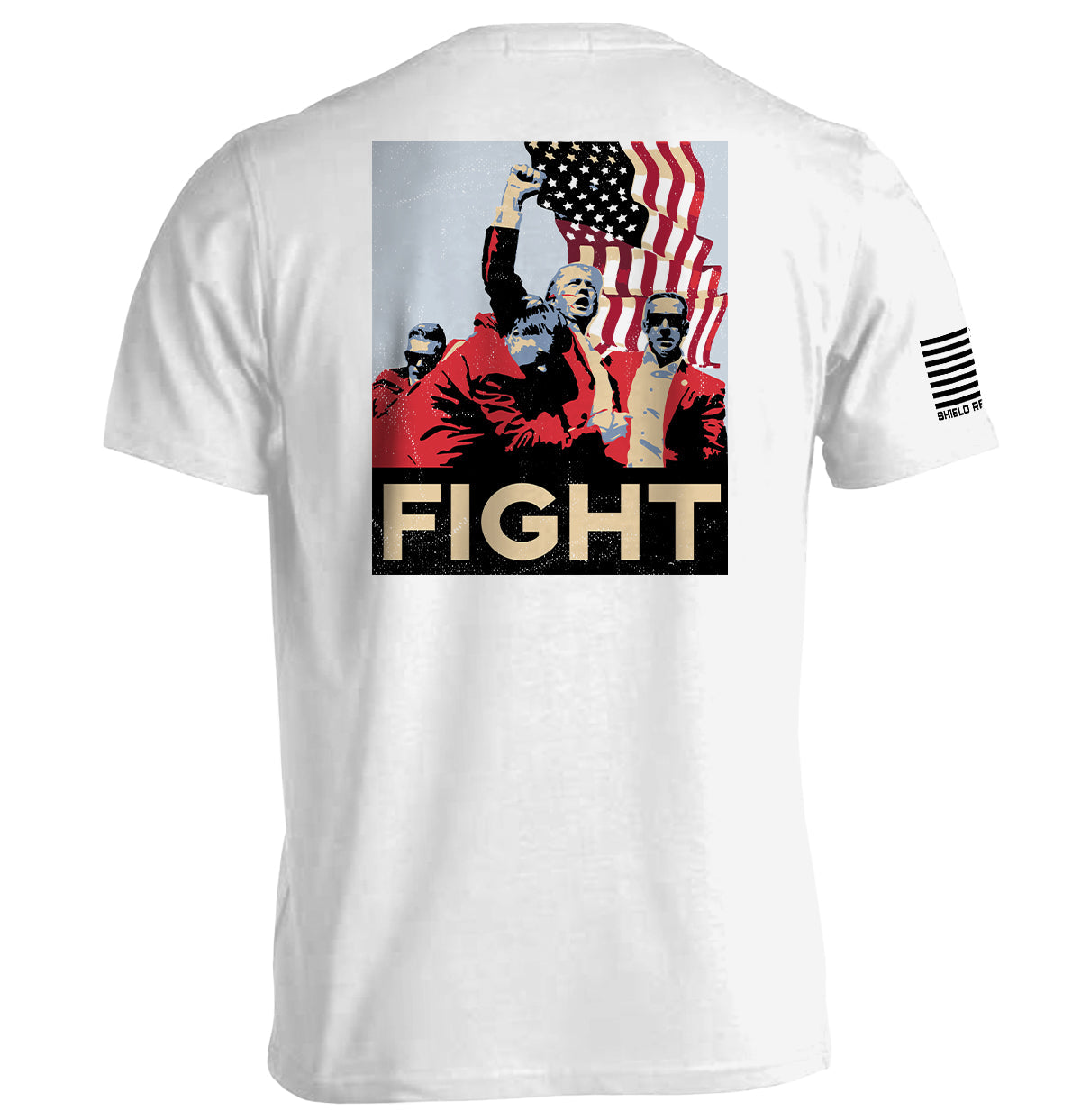Trump Fight Poster Shield Republic
