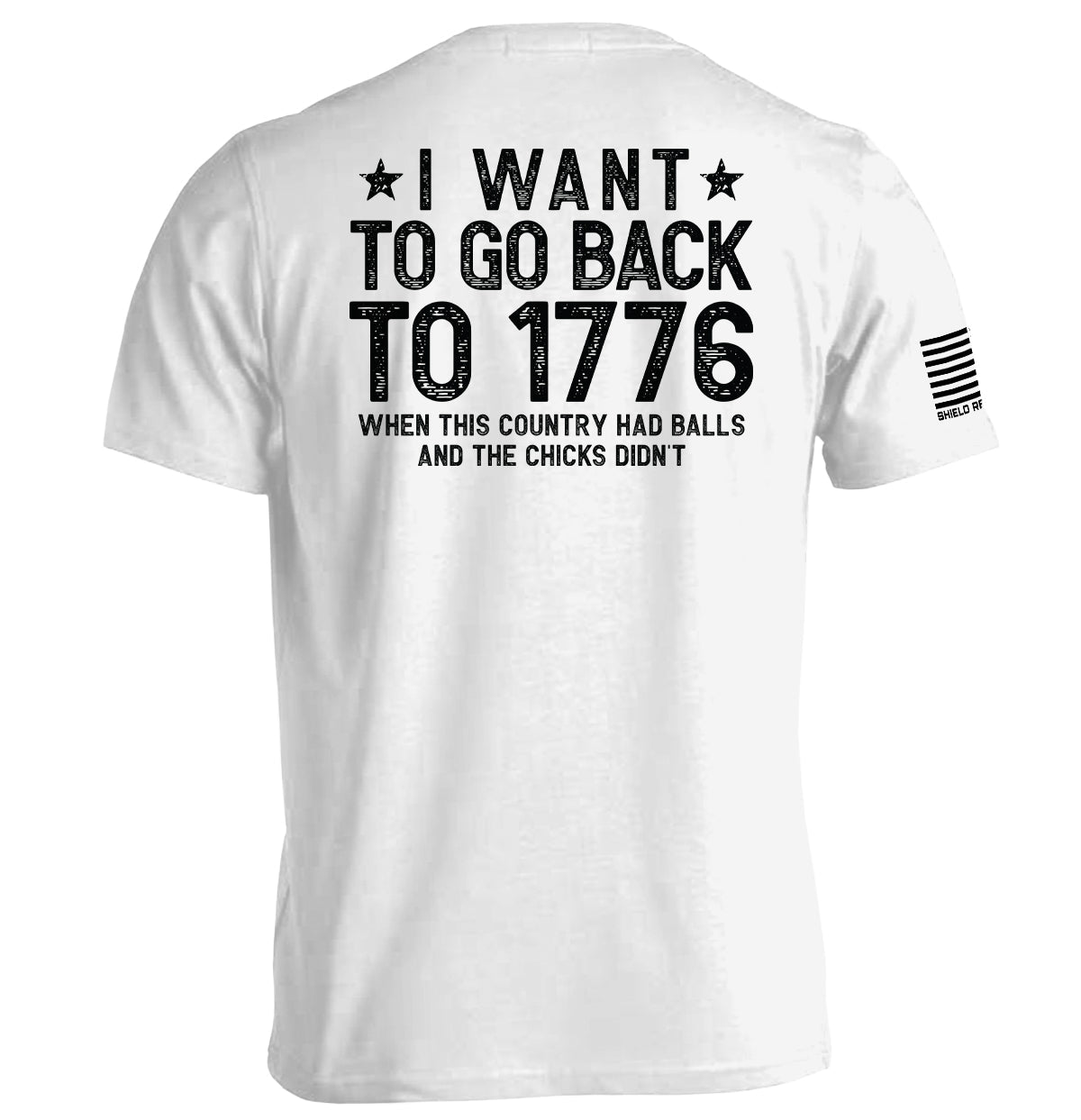 I Want To Go Back To 1776 Shield Republic