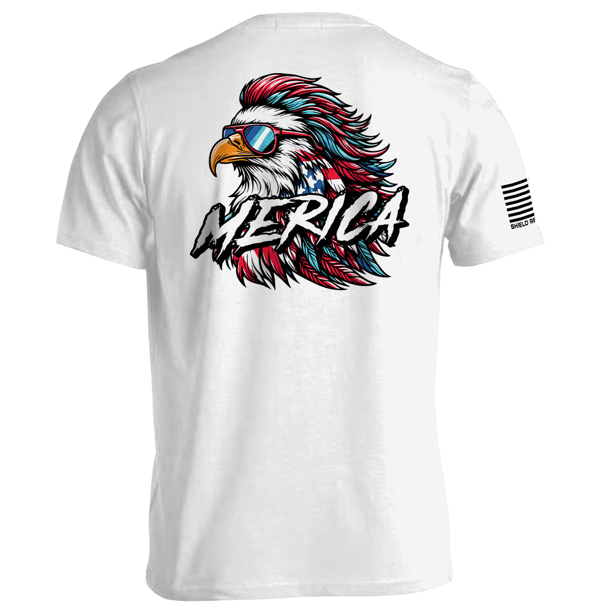 Merica Mullet Eagle Shield Republic