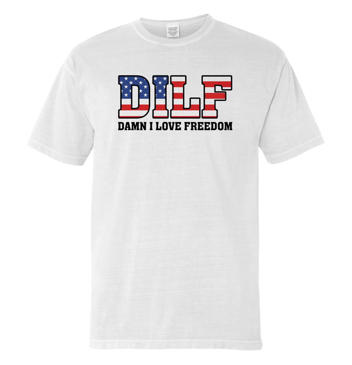 Damn I Love Freedom (Front) Shield Republic