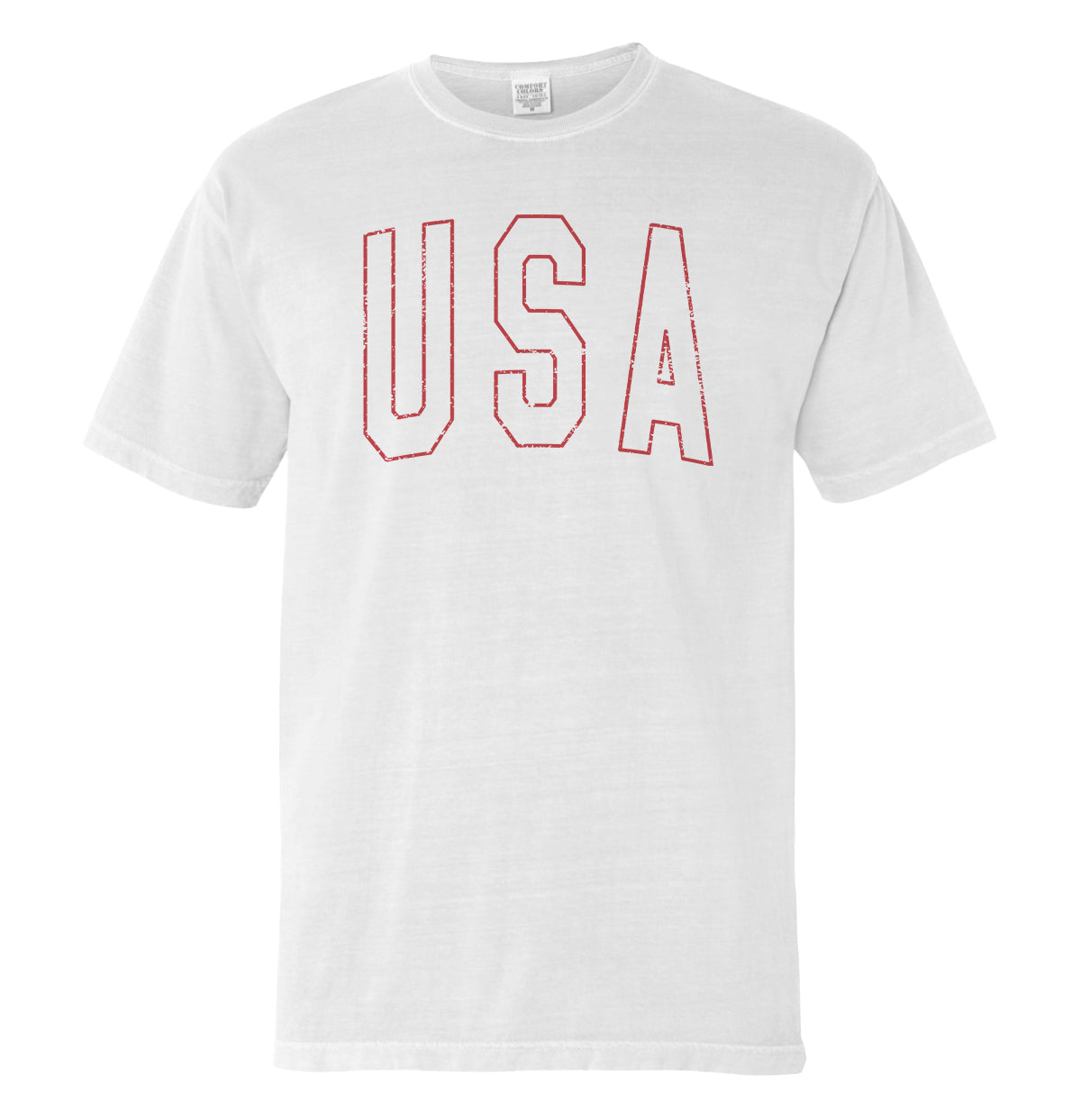 USA Collegiate Solid White (Front) Shield Republic
