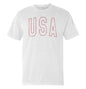 USA Collegiate Solid White (Front) Shield Republic