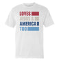 Loves Jesus & America Too Bold (Front) Shield Republic