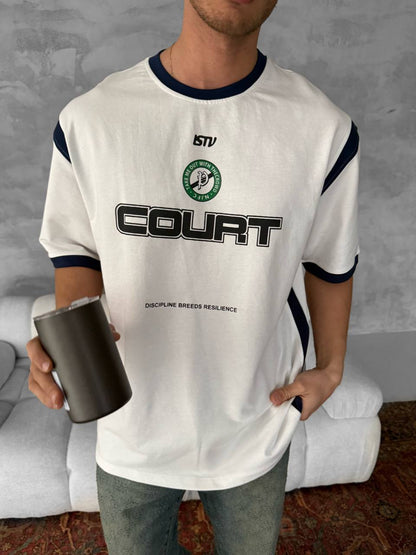 COURT Graphic Cotton Tee Withinblack