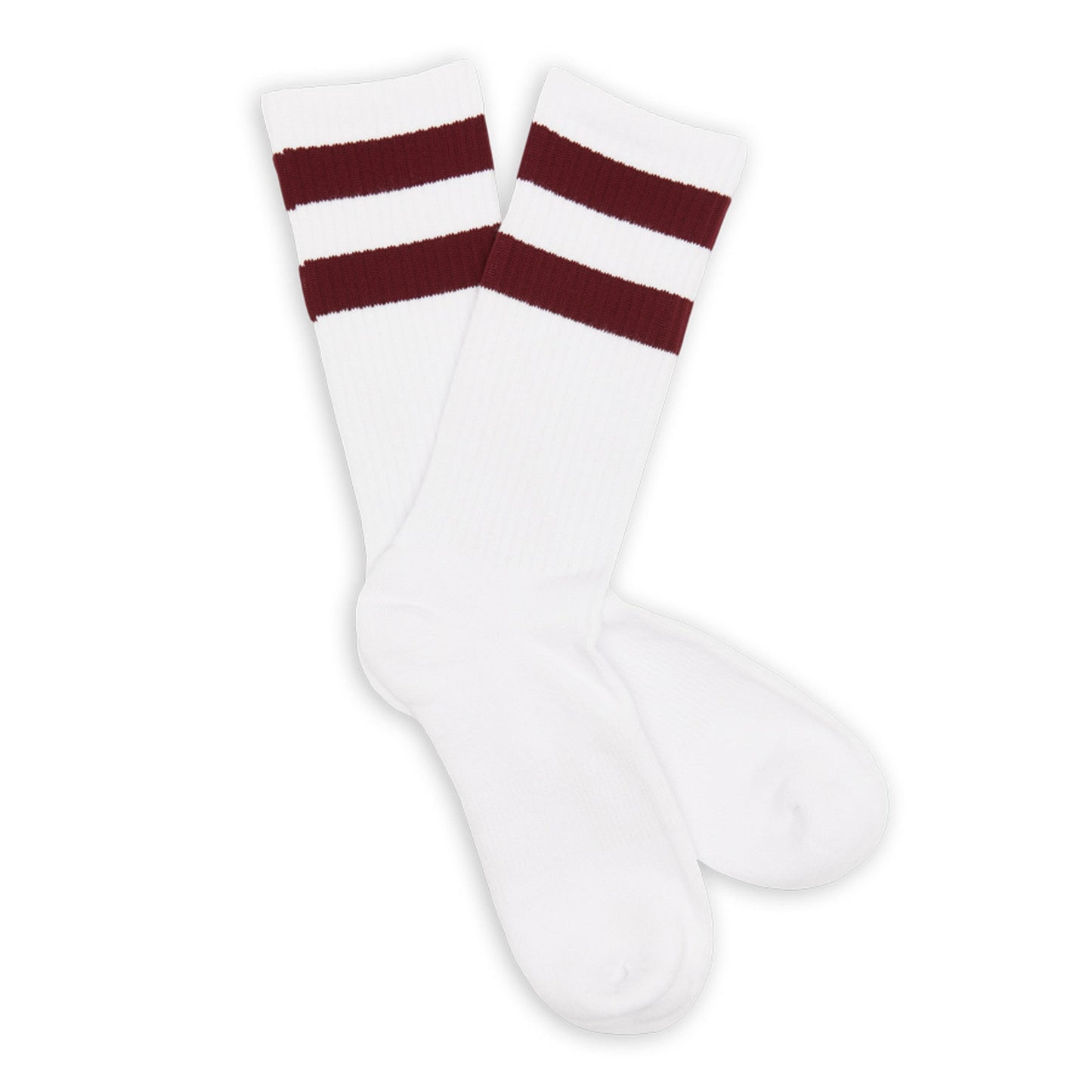 Maroon Retro Casual Socks DeadSoxy