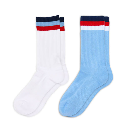 3 Stripe Casual Crew Socks 2-Pack DeadSoxy