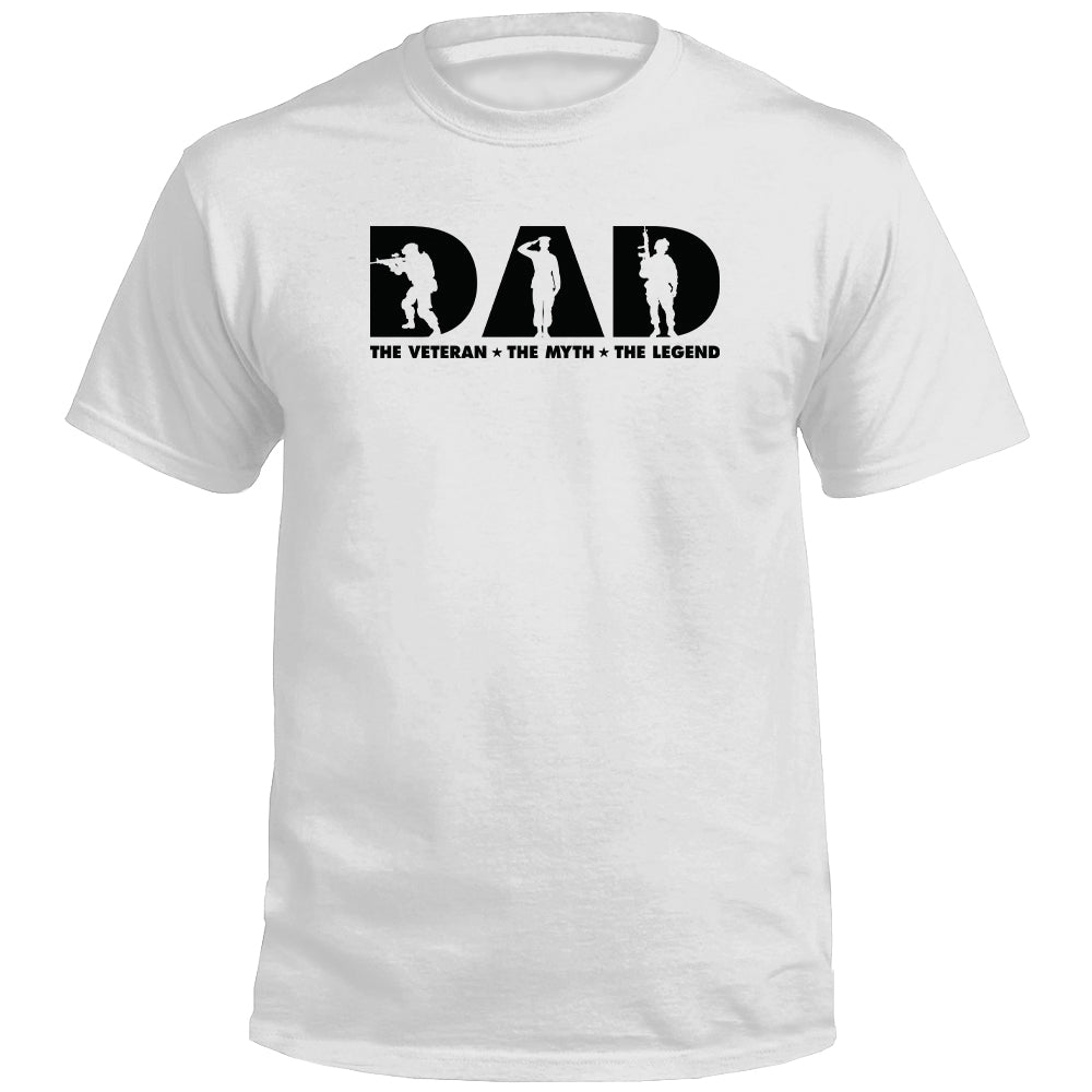 Dad The Veteran The Myth The Legend (Front) Shield Republic