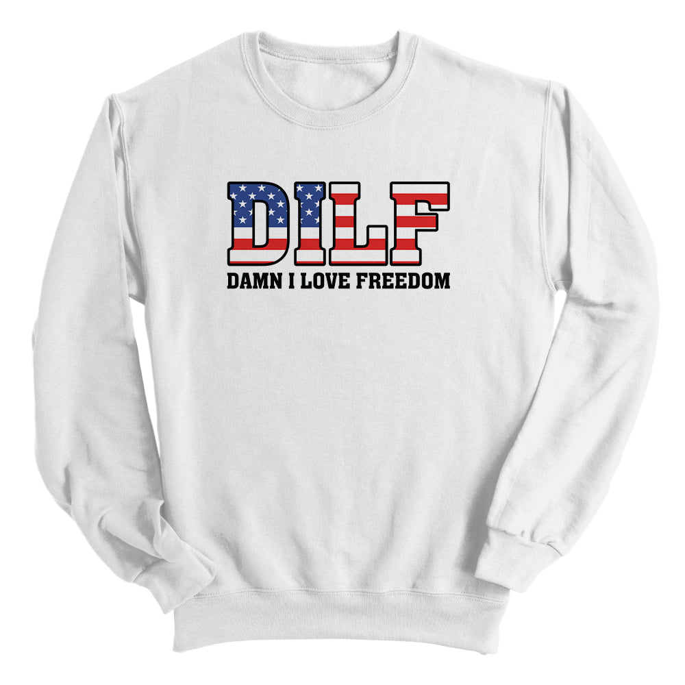 Damn I Love Freedom (Front) Shield Republic