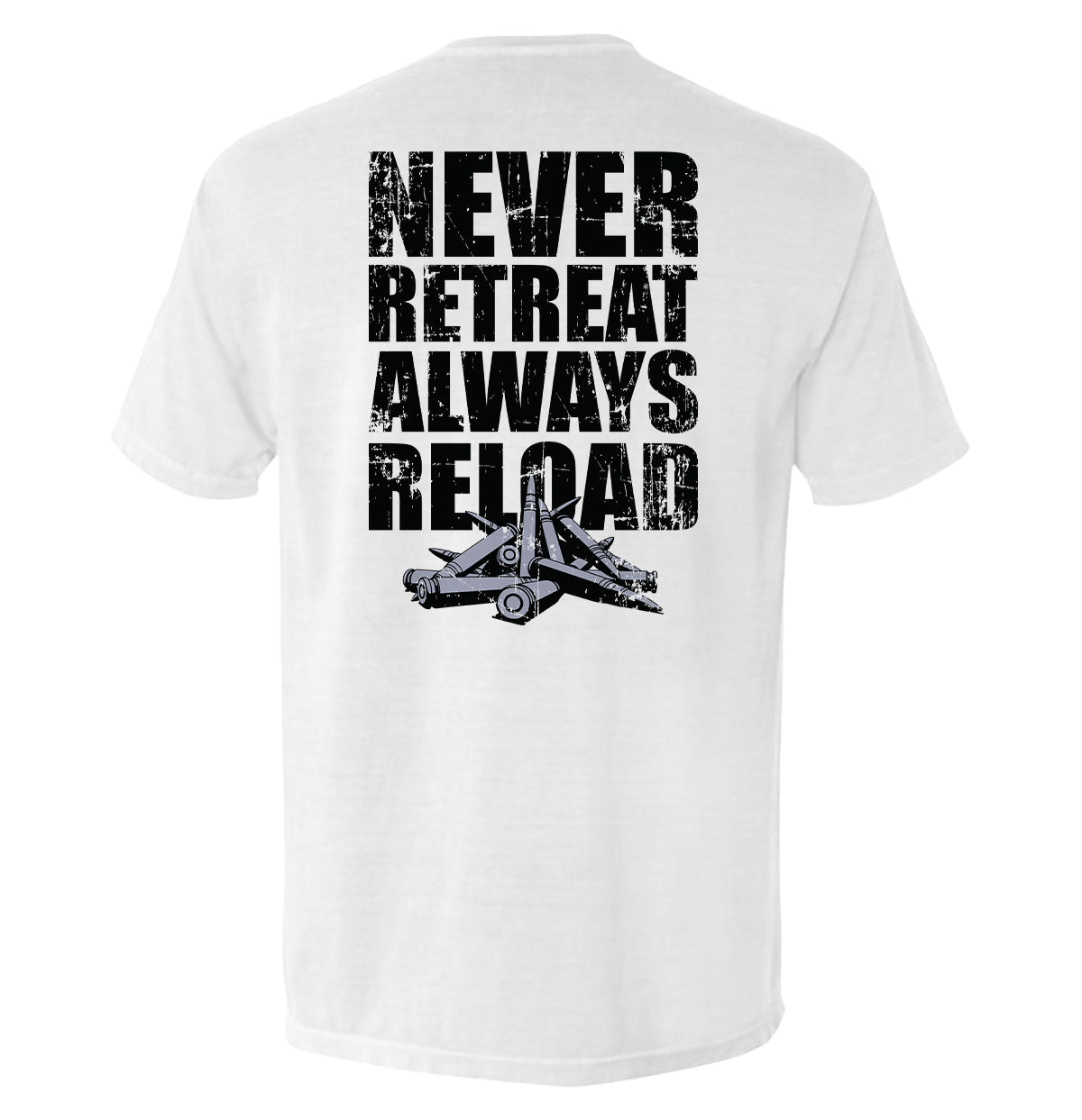 Never Retreat Always Reload Shield Republic