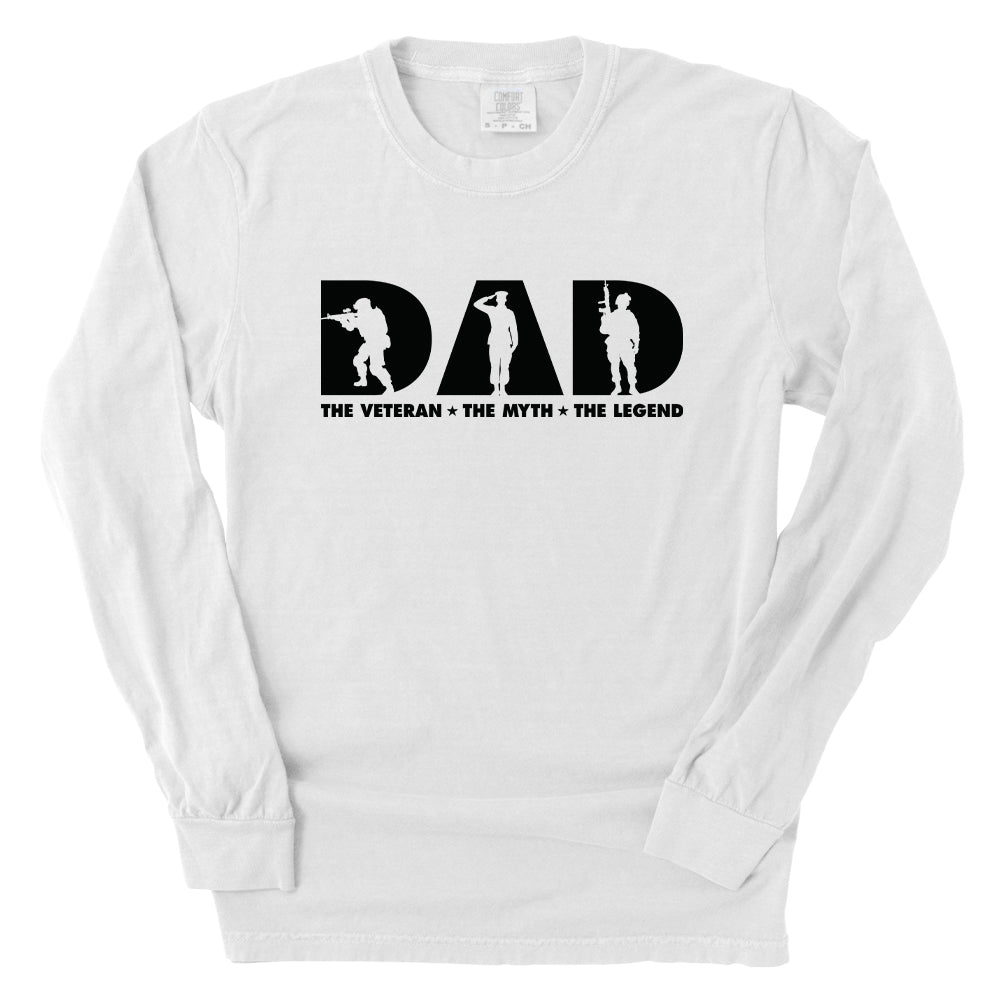 Dad The Veteran The Myth The Legend (Front) Shield Republic