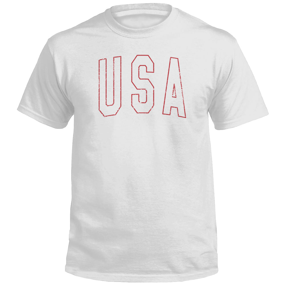 USA Collegiate Solid White (Front) Shield Republic