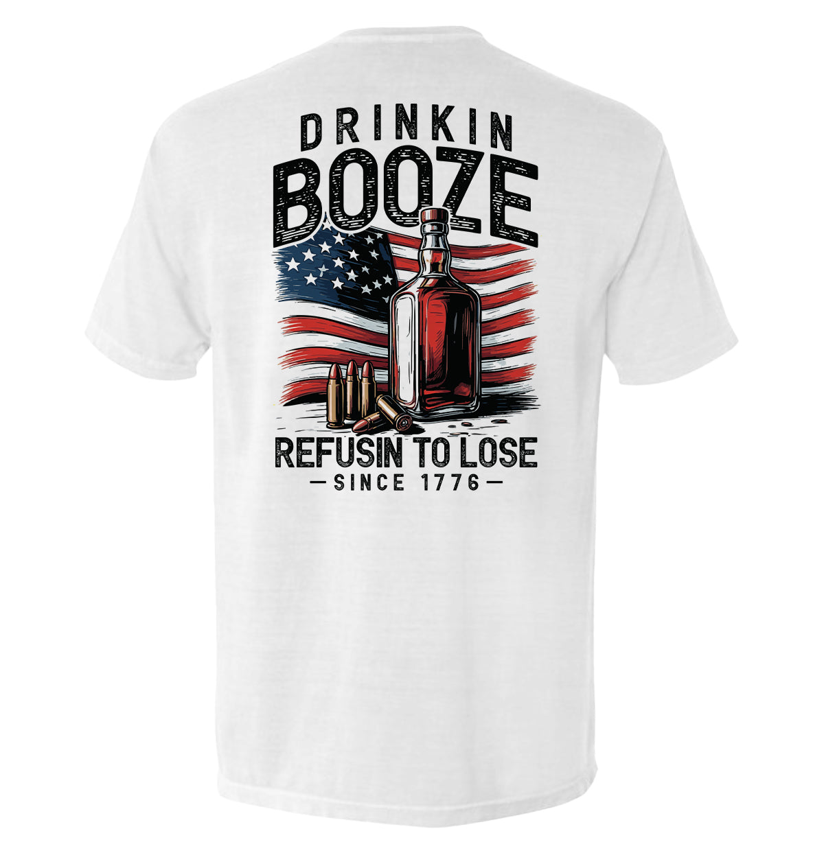 Drinkin' Booze Refusin' To Lose Shield Republic