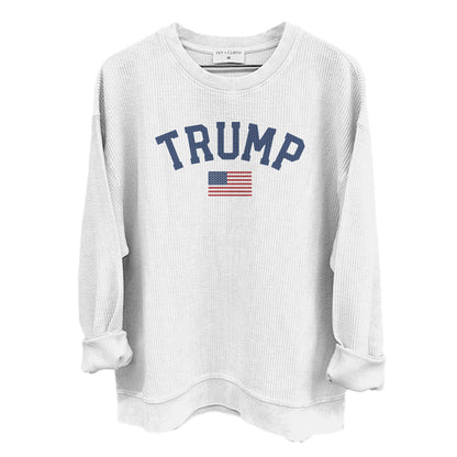 Trump American Flag 2024 (Front) Shield Republic