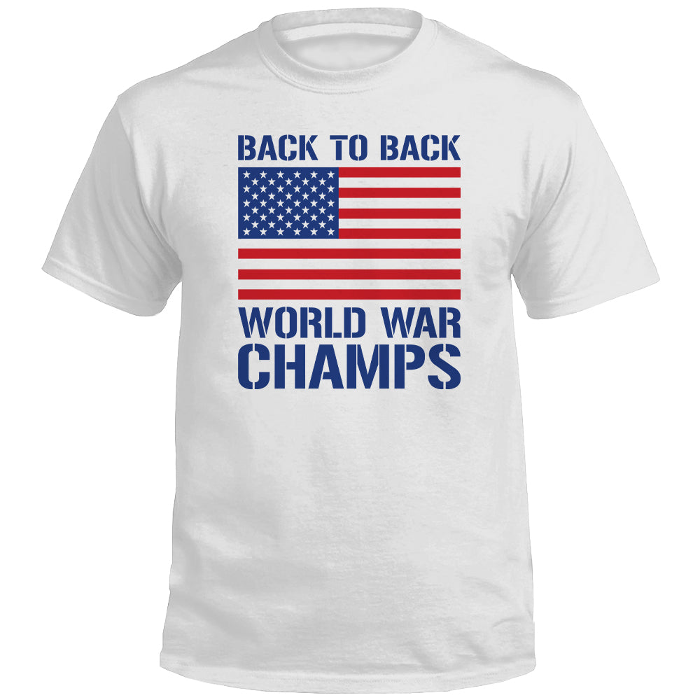 Back to Back World War Champs (Front) Shield Republic