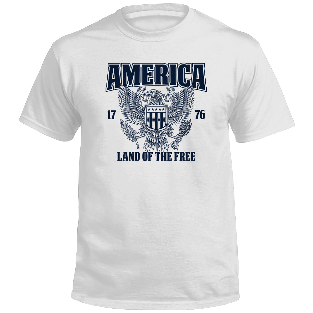 America Land Of The Free Shield Republic