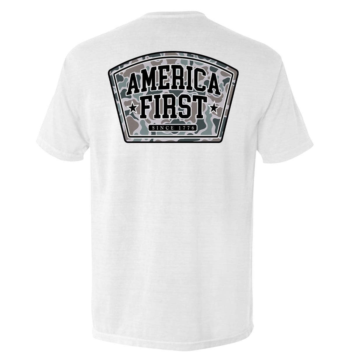America First Duck Camo Shield Republic