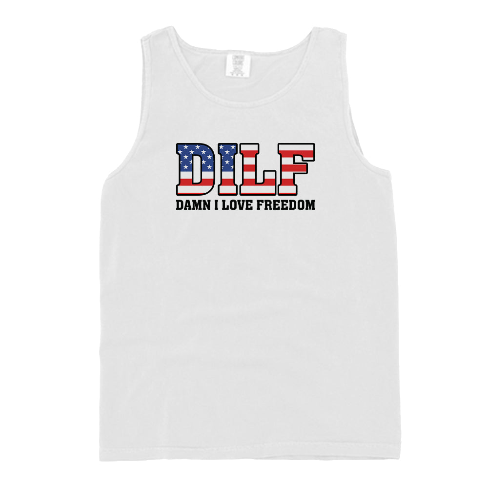 Damn I Love Freedom (Front) Shield Republic