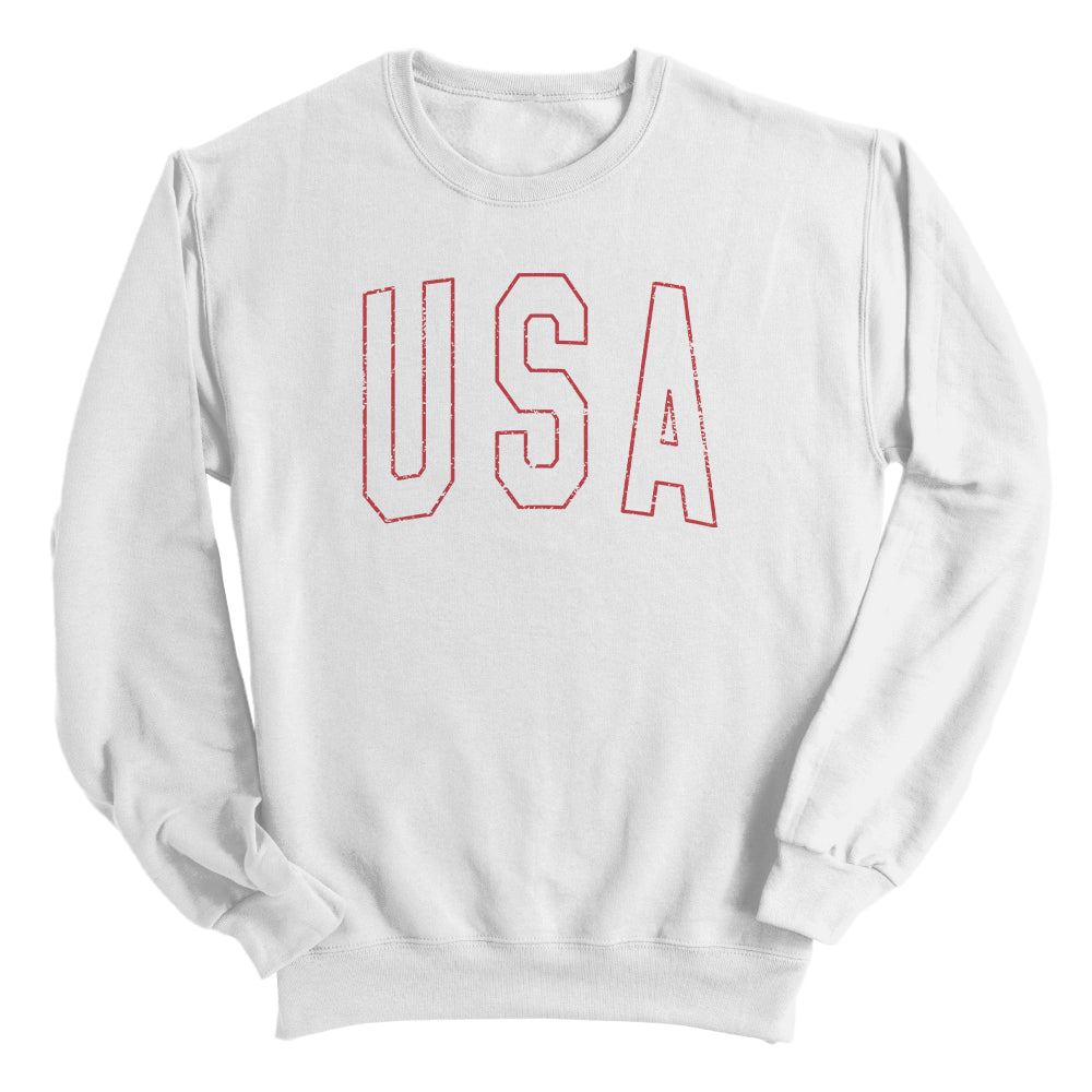 USA Collegiate Solid White (Front) Shield Republic