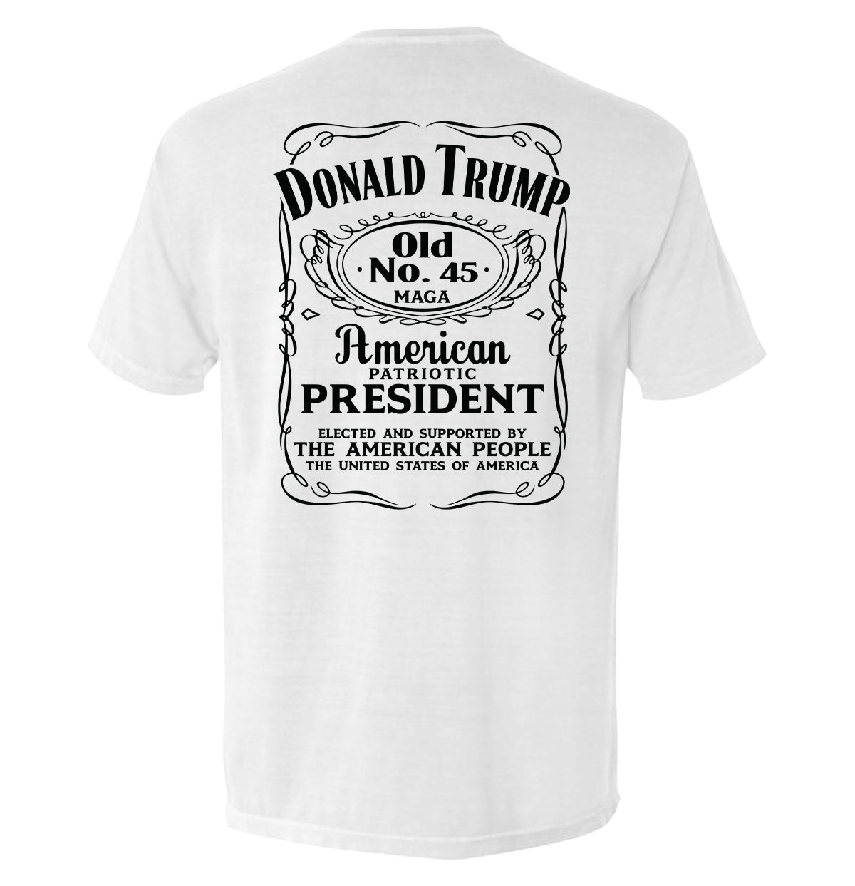 Donald Trump Old No. 45 Label Shield Republic