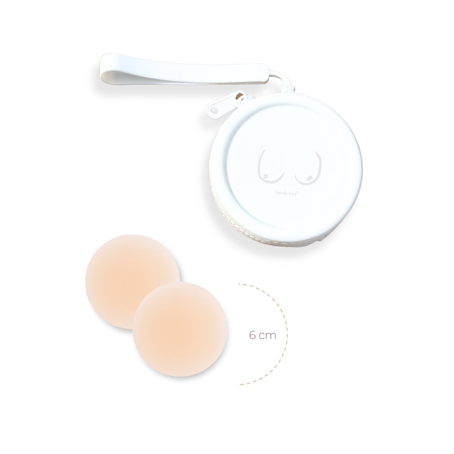 Limited Edition Deluxe Duo in White - Dark Nude Boob-eez