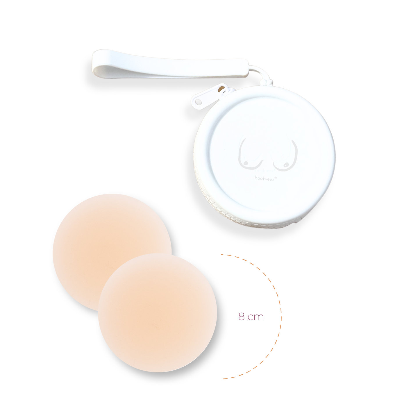 Limited Edition Deluxe Duo in White - Dark Nude Boob-eez