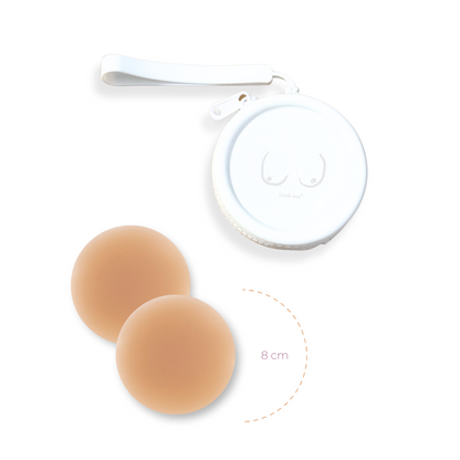 Limited Edition Deluxe Duo in White - Medium Nude Boob-eez