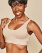 Wilderness Front‑Closure Cotton Bralette - Beige Meadow