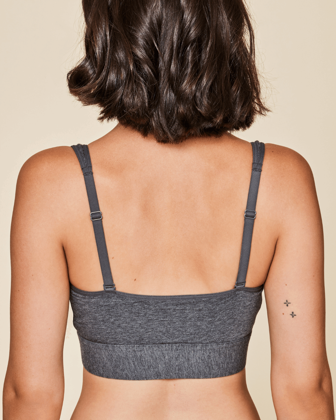 Wilderness Front‑Closure Cotton Bralette - Grey Meadow